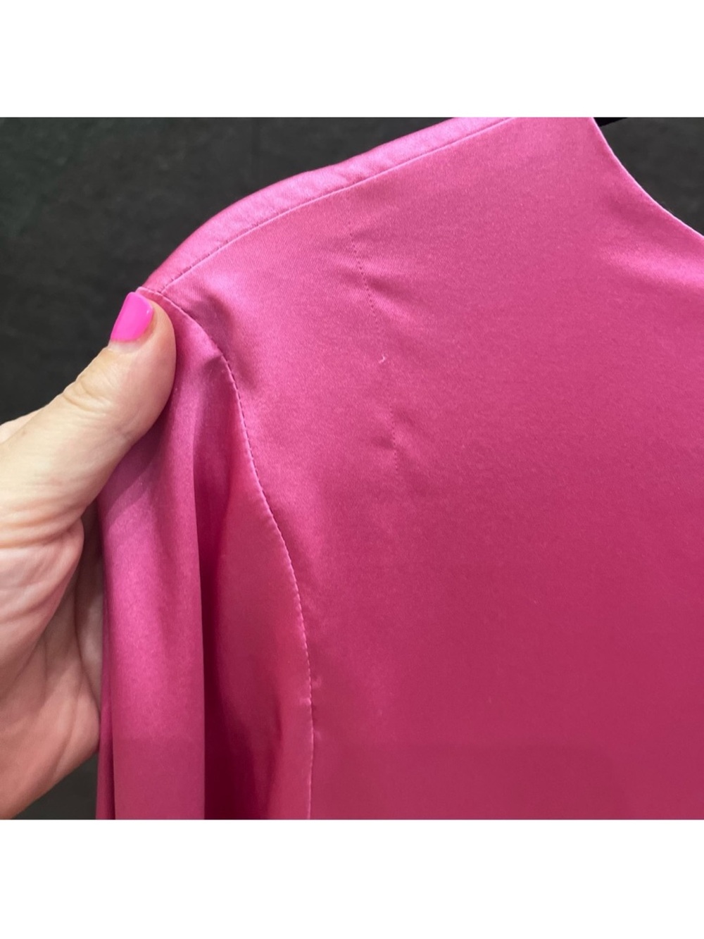 Cynthia Rowley Hot Pink silk Blouse - Picture 13 of 14